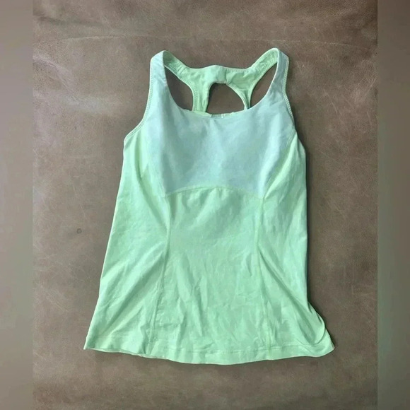 lululemon athletica Tops - Lululemon Yellow Padded Tank Size Small